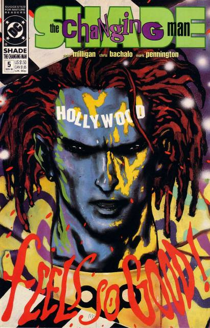 Shade The Changing Man V2 #5 comic cover