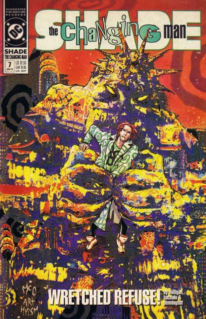 Shade The Changing Man V2 #7 comic cover