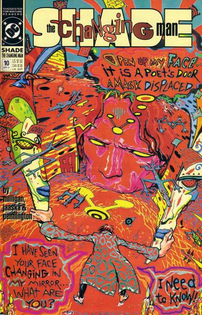 Shade The Changing Man V2 #10 comic cover