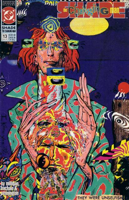 Shade The Changing Man V2 #13 comic cover
