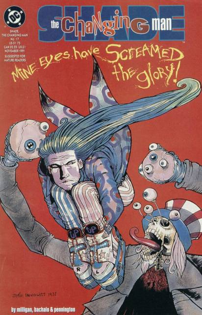 Shade The Changing Man V2 #17 comic cover