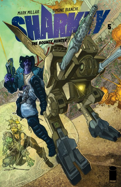 Sharkey the Bounty Hunter #5 comic cover