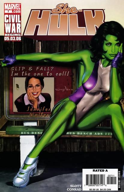 She Hulk Vol 2 #7 comic cover