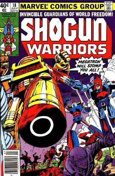 Shogun Warriors #18 comic cover