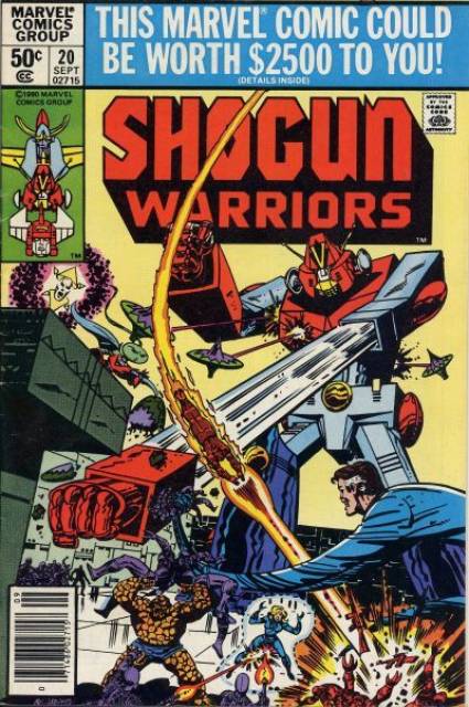 Shogun Warriors #20 comic cover