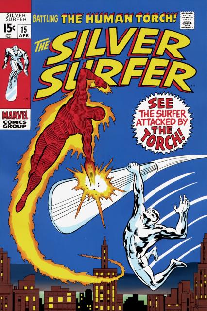 Silver Surfer #15 comic cover
