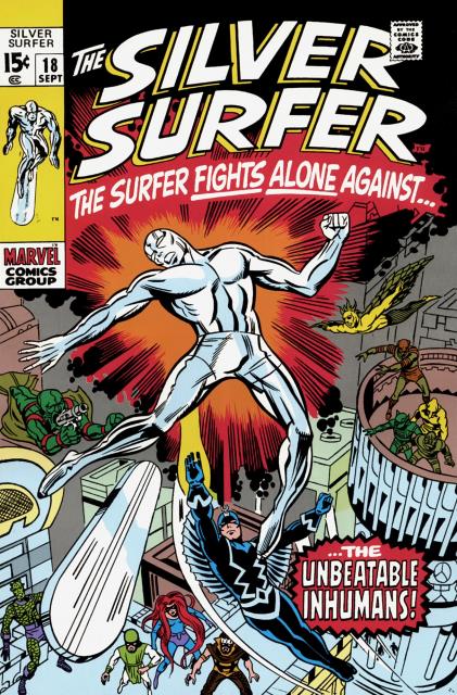 Silver Surfer #18 comic cover