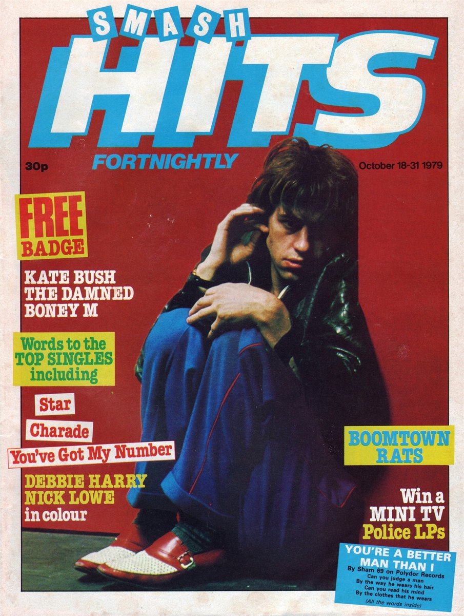Smash Hits #23 with free gift comic cover