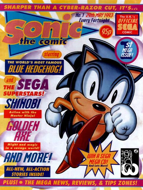 Sonic the Comic #1 comic cover