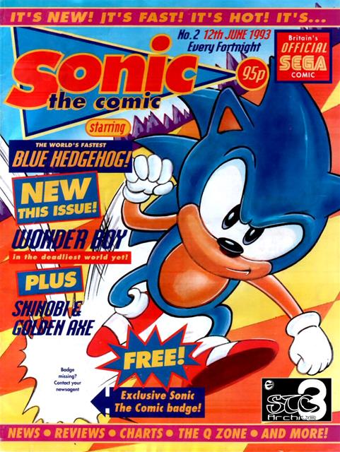 Sonic the Comic #2 comic cover