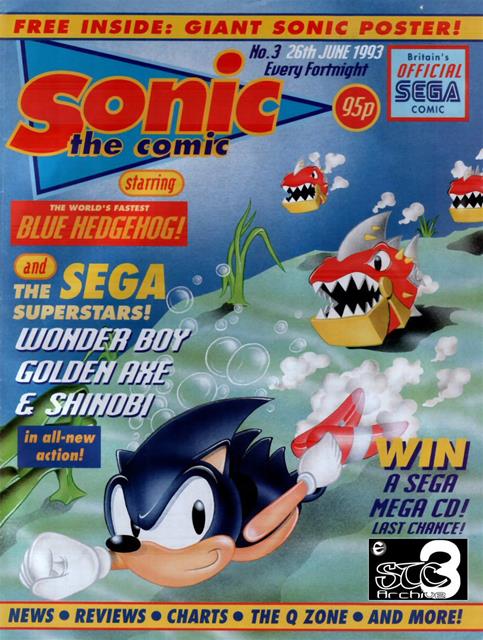 Sonic the Comic #3 comic cover