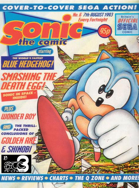 Sonic the Comic #6 comic cover