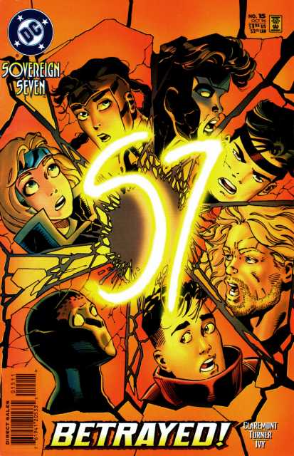 Sovereign Seven #15 comic cover