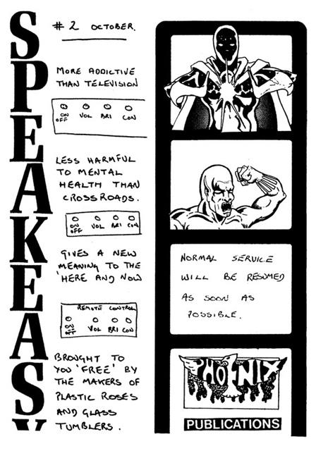 Speakeasy comic fanzine #2 comic cover