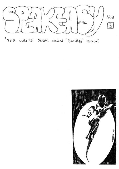 Speakeasy comic fanzine #3 comic cover