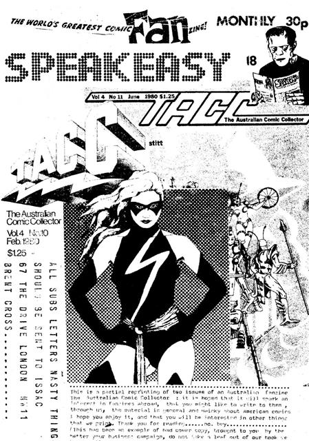 Speakeasy comic fanzine #18 comic cover