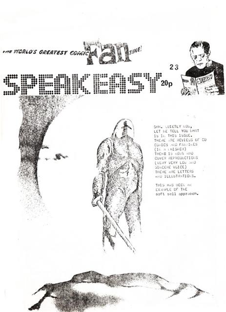 Speakeasy comic fanzine #23 comic cover