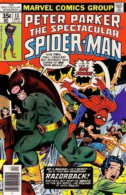 Spectacular Spider-Man #13 comic cover