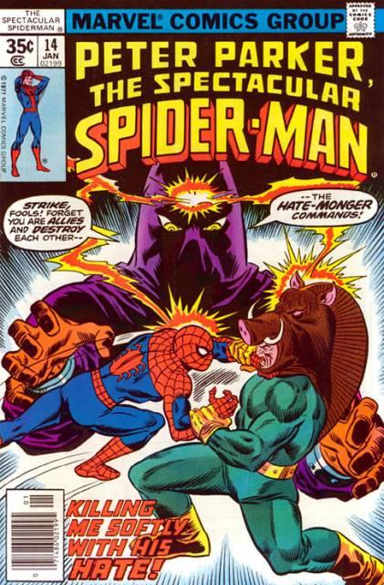 Spectacular Spider-Man #14 comic cover