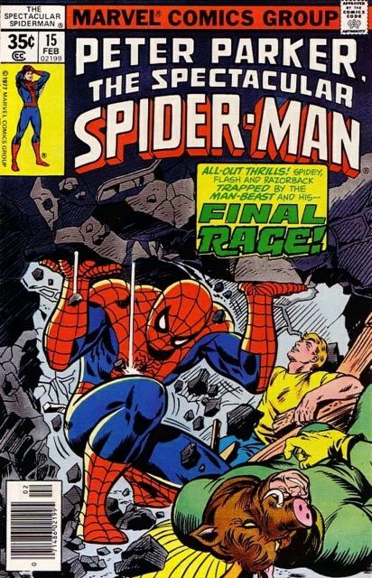 Spectacular Spider-Man #15 comic cover