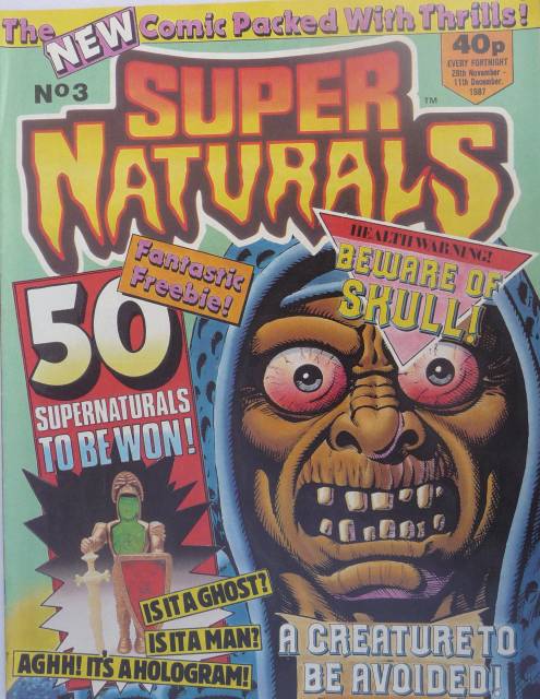 Super Naturals ##3 - 14 November 1987 comic cover