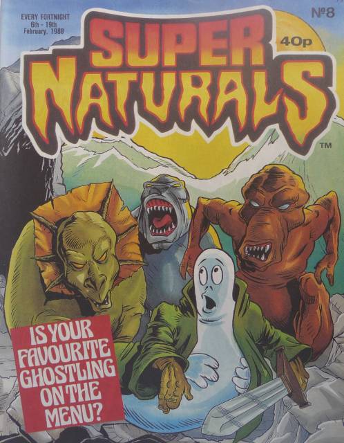 Super Naturals ##8 - 23 January 1988 comic cover