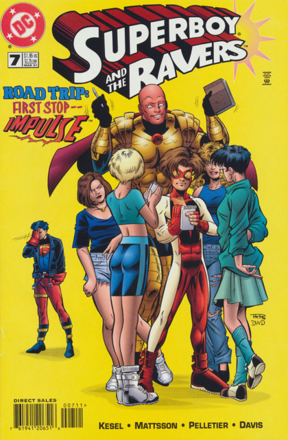 Superboy And the Ravers #7 comic cover