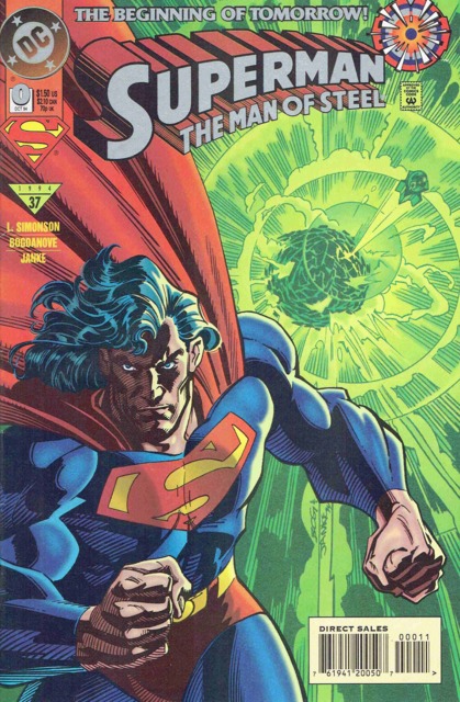 Superman Man of Steel #0 comic cover