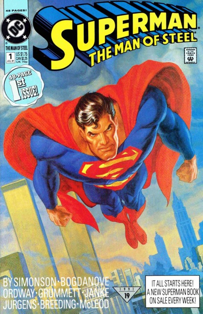 Superman Man of Steel #1 comic cover