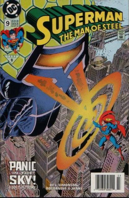 Superman Man of Steel #9 comic cover