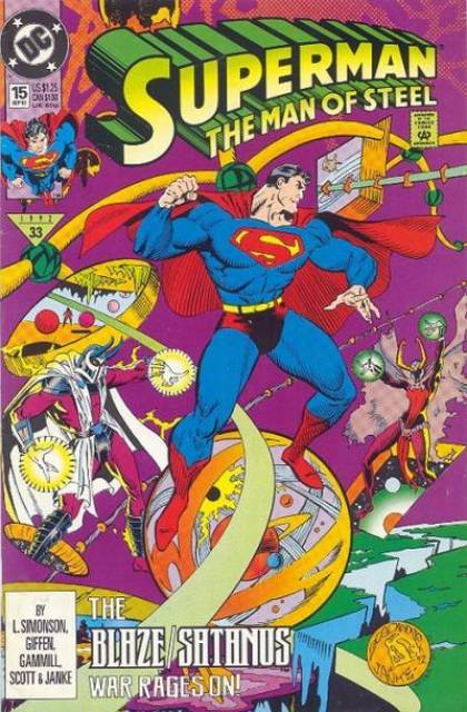 Superman Man of Steel #15 comic cover