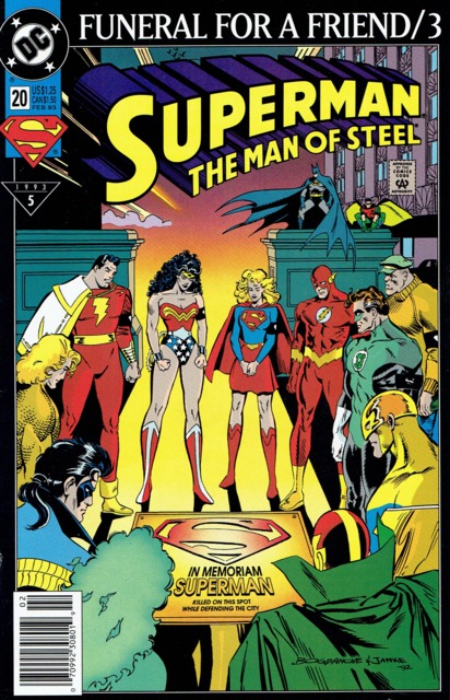 Superman Man of Steel #20 comic cover