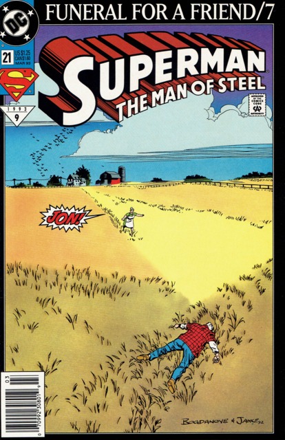 Superman Man of Steel #21 comic cover
