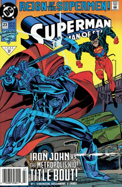 Superman Man of Steel #23 comic cover