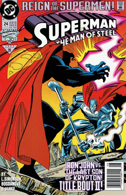 Superman Man of Steel #24 comic cover