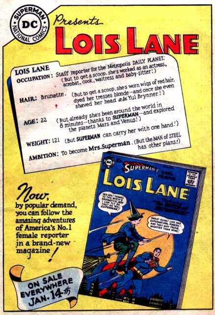 Supermans Girl Friend Lois Lane #9 comic cover