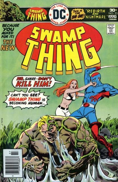 Swamp Thing Vol 1 #23 comic cover