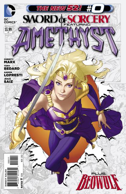 Sword of Sorcery Amethyst #0 comic cover