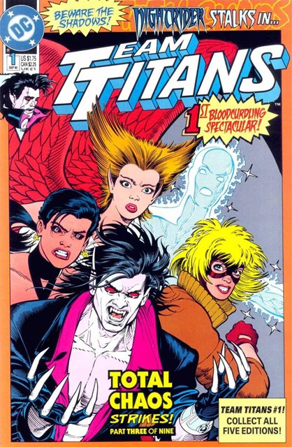 Team Titans #1 Nightrider Variant comic cover