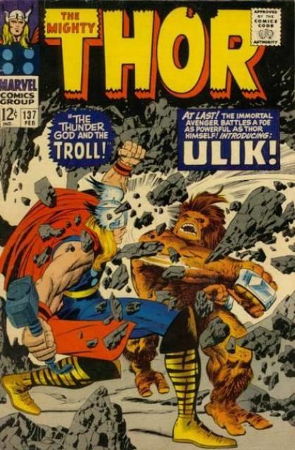Thor #137 comic cover