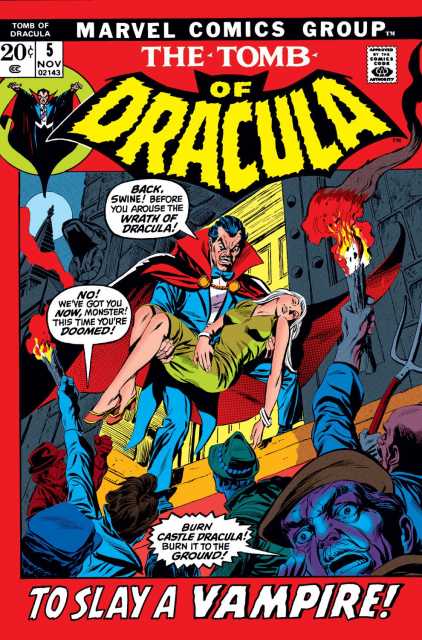 Tomb of Dracula #5 comic cover