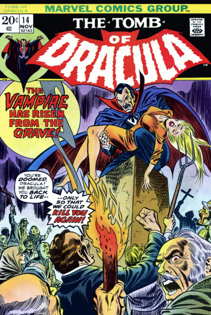 Tomb of Dracula #14 comic cover