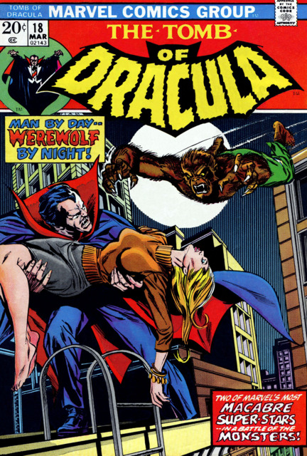 Tomb of Dracula #18 comic cover