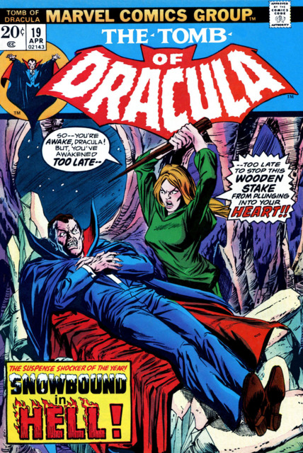 Tomb of Dracula #19 comic cover
