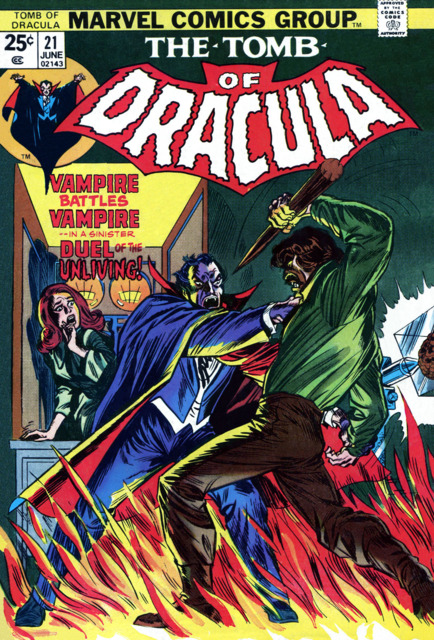 Tomb of Dracula #21 comic cover