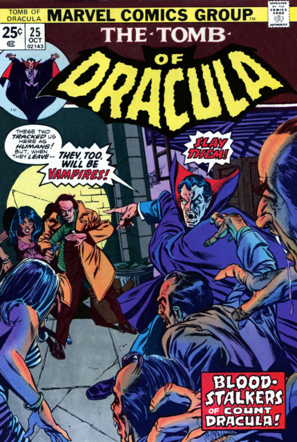 Tomb of Dracula #25 comic cover