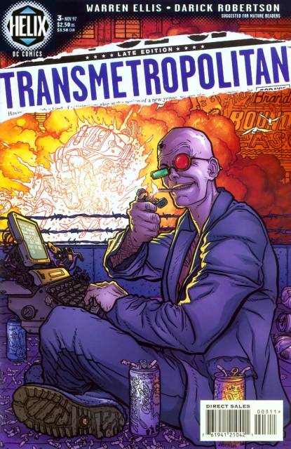 Transmetropolitan (Vertigo) #3 comic cover