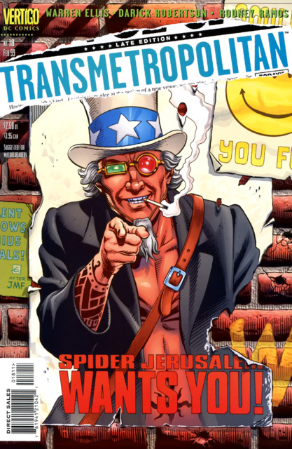 Transmetropolitan (Vertigo) #18 comic cover