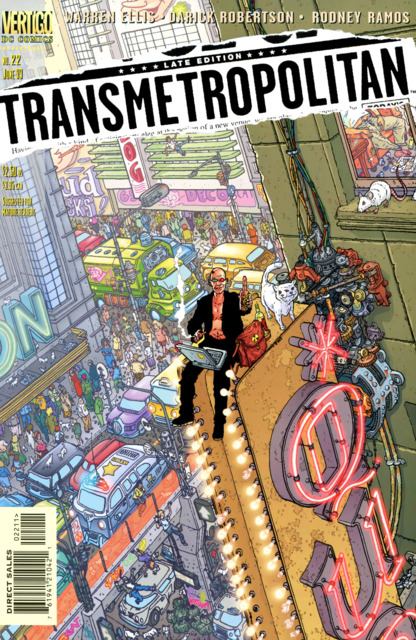 Transmetropolitan (Vertigo) #22 comic cover