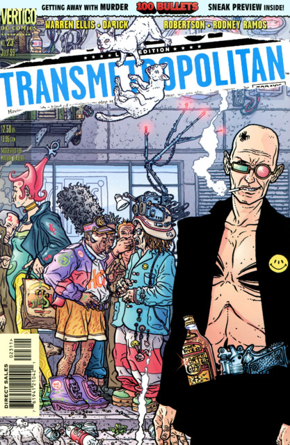 Transmetropolitan (Vertigo) #23 comic cover